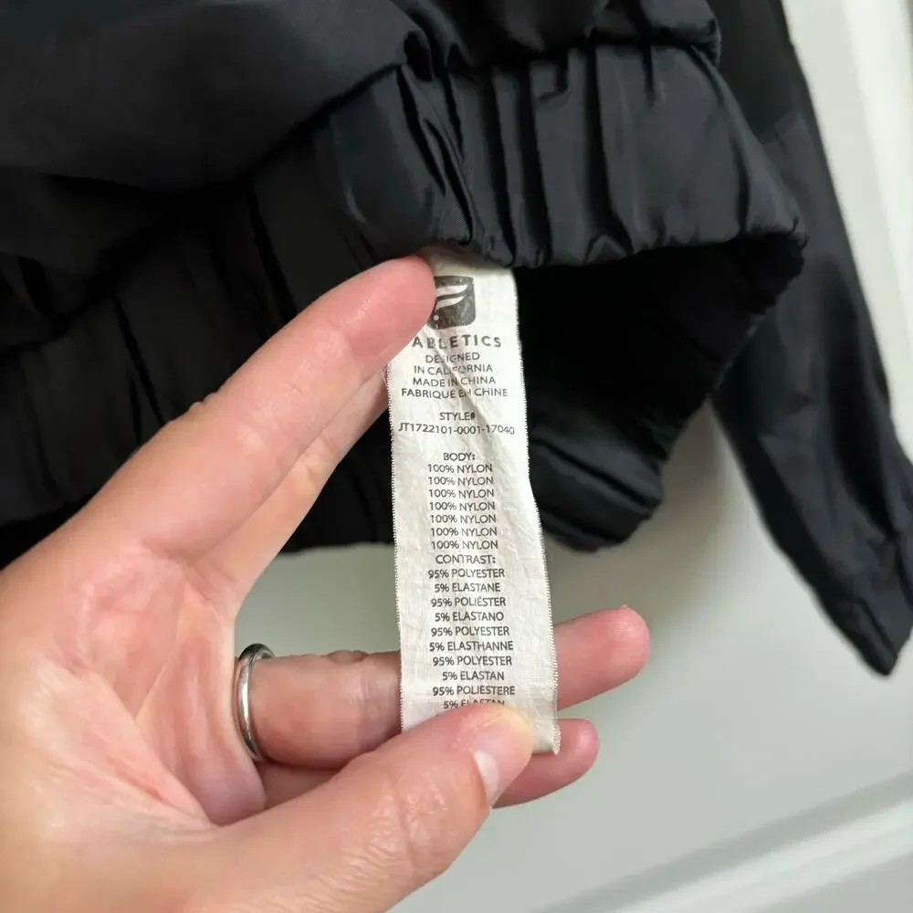 Fabletics Windbreaker Ziva Jacket Black Sz M Athletic Running